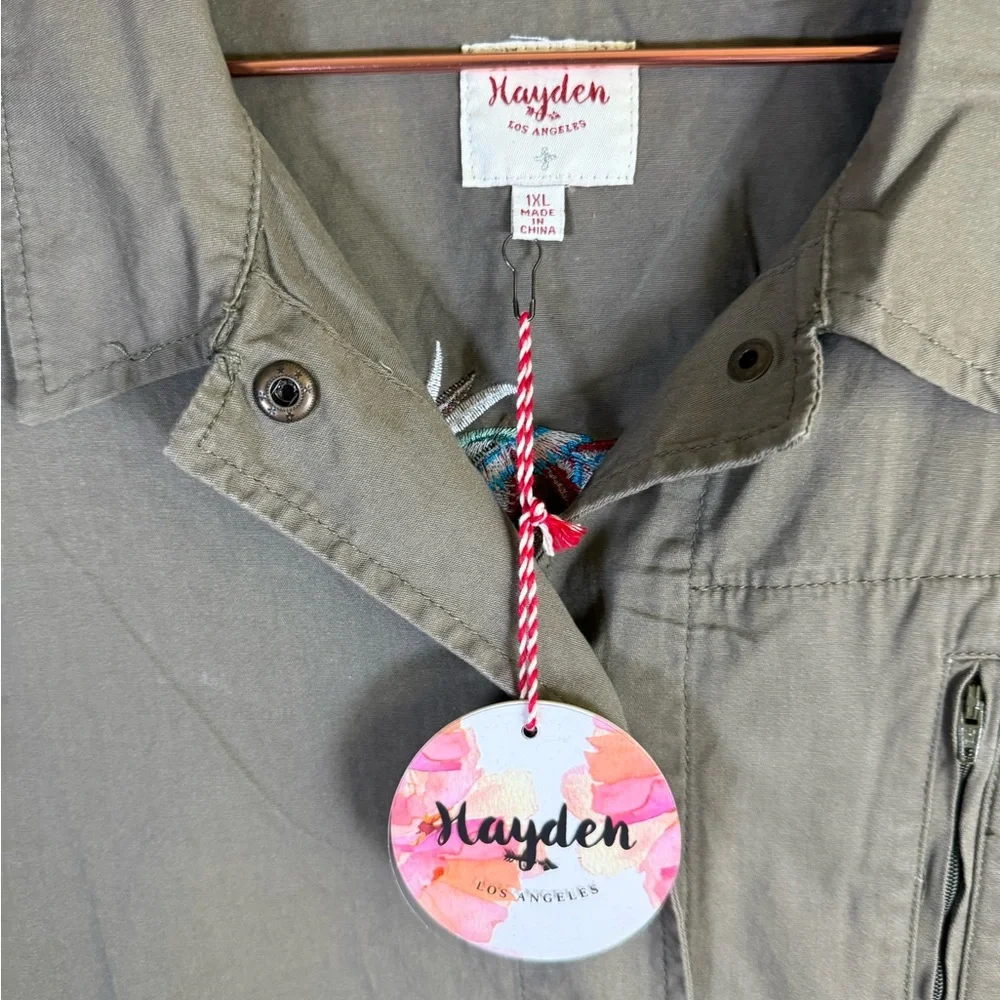 Hayden Embroidered Utility Jacket – NWT ✨🌿 1XL - Picture 4 of 6